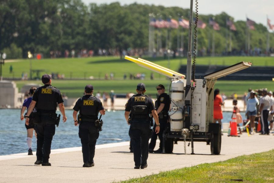 Former Olympian among the 'multiple arrests' Trump says were made at Reflecting Pool amid vandalism claims